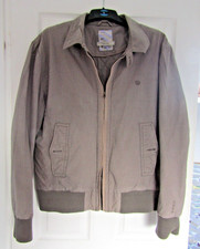 'Vintage' FAT FACE Bomber Jacket XL Grey Mens Full Zip