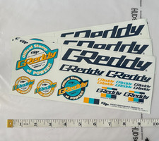 Vintage Greddy Sticker Sheet 3pc Lot Trust Japan Official Stamp Of Power Jdm 90s Vintage Greddy Sticker Sheet 3pc Lot Trust Japan Official Stamp Of Power Jdm 90s