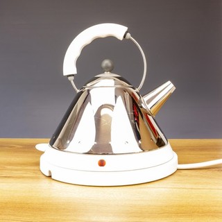 Vintage Alessi Edelstahl MG32 Wasserkocher von Michael Graves