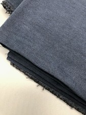 BRUSHED DENIM FABRIC Twill Canvas 1 yd x 45  Blue