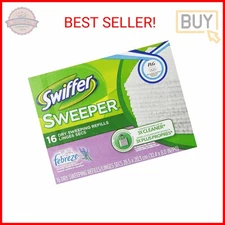 Swiffer Sweeper Dry Sweeping Cloths, Mop and Broom Floor Cleaner Refills, Febrez