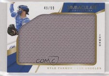 2018 Panini Immaculate Immaculate Jumbo Relics 49/99 Kyle Farmer #IJ-KF 6fs