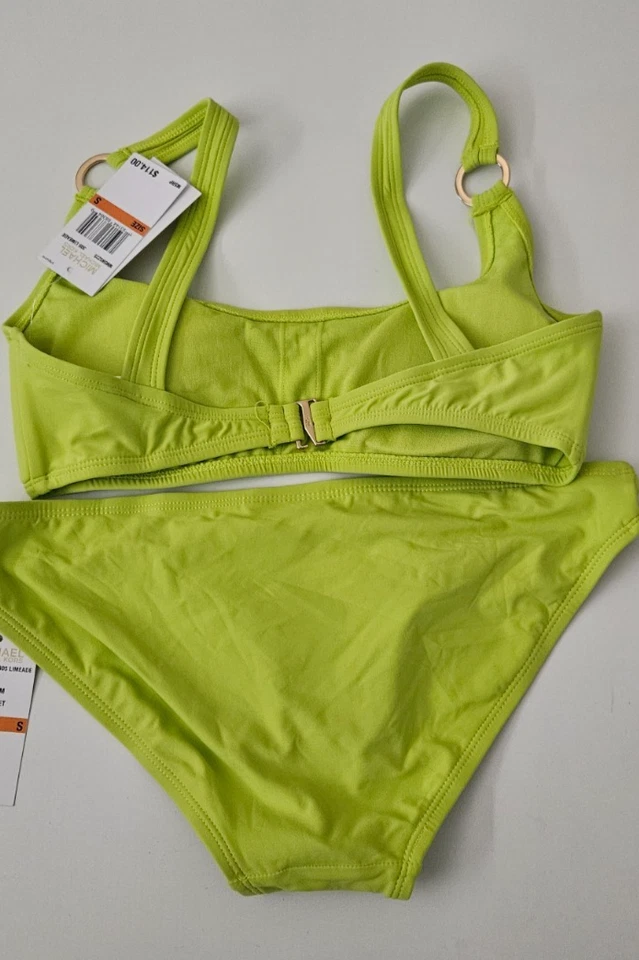 Bikini Michael Kors para mujer 2 piezas limada parte superior e inferior anillo agujero pequeño nuevo con etiquetas Foto 2 de 4