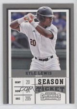 2017 Contenders Draft Picks Season Ticket Variation Kyle Lewis (Batting) #12 2u3