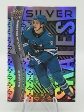 24-25 UD Extended Series Macklin Celebrini Silver Skates - RC Rookie #SS-7