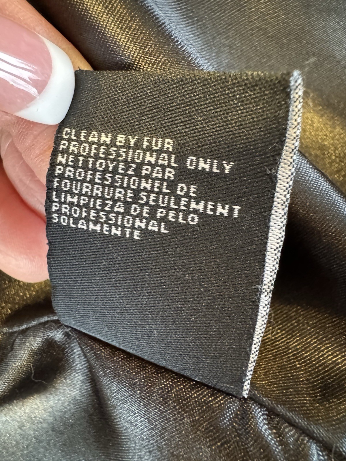 Vintage Bebe Dyed Rabbit Fur Coat Medium Tiger Stripe Print Leather Trim Belted