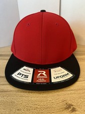 Richardson Youth Baseball Hat DRYVE 100 Polyester R-Flex Red  Black XS-SM 