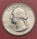 1935 S Washington Silver Quarter, Gem Uncirculated.
