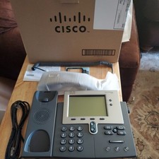 Cisco CP-7942G IP VoIP Ethernet Desktop Phone w/Box, Cable, Handset NEW OPN BOX
