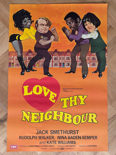 Love Thy Neighbour 1973 Original British Film Movie Poster Comedy