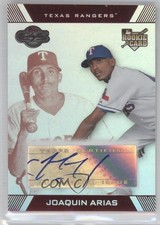 2007 Topps Co-Signers Hyper Silver/Red 53/75 Joaquin Arias #103 Auto 0d9