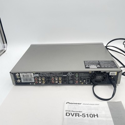 PIONEER DVR-510H-s DVD RECORDER 80GB HDD HARD DRIVE With Manual No