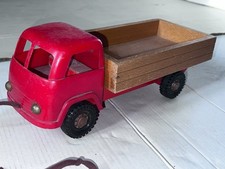 X 55) Antiker Holz LKW mit Kippvorrichtung 90 % aus Holz Führerhaus Kunststoff *