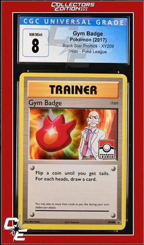 Gym Badge graded CGC 8 for sale on eBay