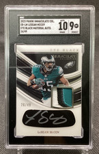 2023 Panini Immaculate Col #EB-LM Lesean McCoy Eye Black Auto Mat Auto SGC 10/9