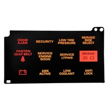 Instrument Cluster for 1989 Corvette Dash Information Center Lens