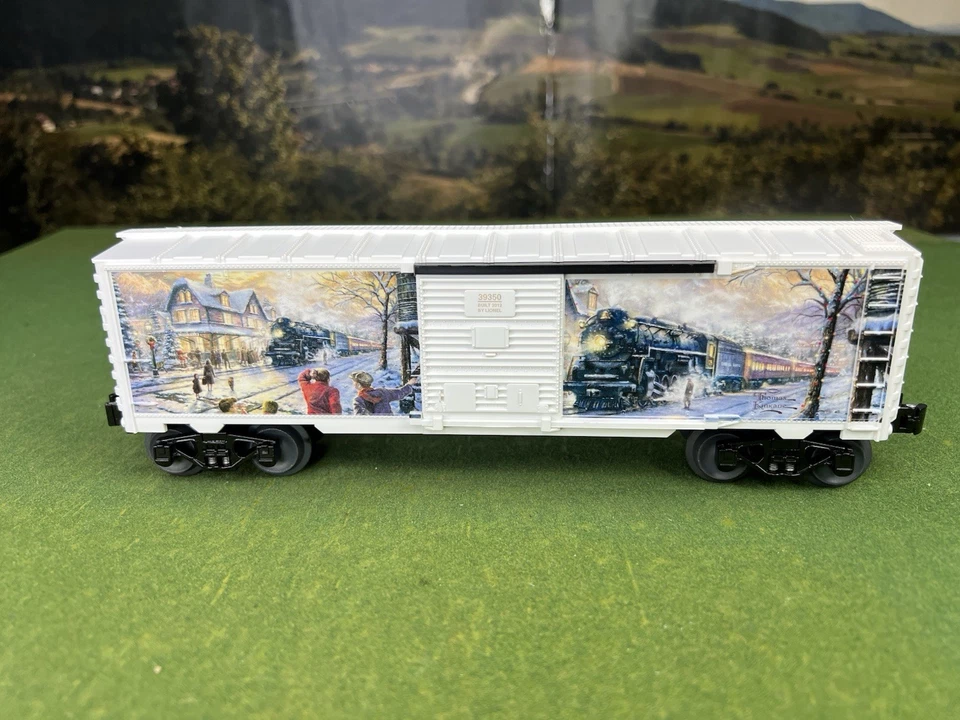 Lionel O Scale #6-39350 THOMAS KINKADE "ALL ABOARD FOR CHRISTMAS" BOXCAR MINT - Image 3 of 4