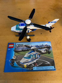 Lego 7741 CITY POLICE HELICOPTER Built Complete with Box & Instructions