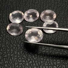 AAA Natural Rose Quartz Faceted Oval Shape Loose Gemstone