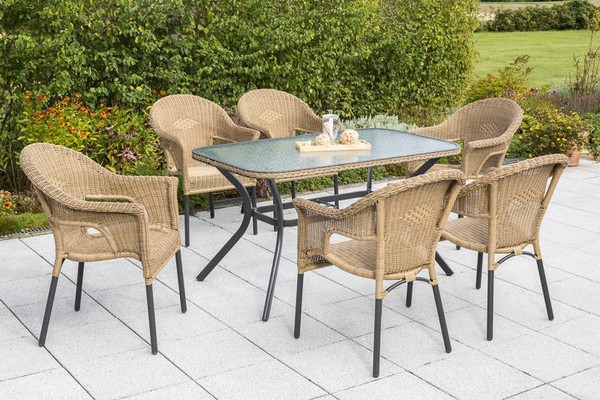 Mx GartenmöBel Ravenna Set 7Tlg. BalkonmöBel TerrassenmöBel Gartengarnitur Tisch-image
