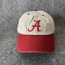 '47 Brand Alabama Crimson Tide Baseball Cap Strapback Red Off-White One Size