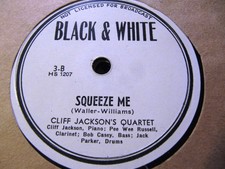 1944 Cliff Jackson's Quartet SQUEEZE ME Quiet Please BLACK & WHITE 3 Jack Parker