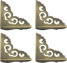 4 Pcs Metal Furniture Corner Protectors, Decorative Corner Protectors with Mount