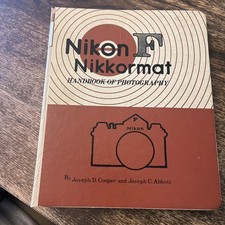 Nikon F Nikkormat Handbook Of Photography Camera Book Cooper 1968 2nd print