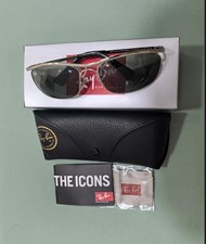 Vintage B L Ray Ban USA 1/10 Gold Sunglasses Olympian II DELUX 60s