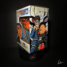 Funko Pop! Naruto - Tobi #184 Hand Painted Pop-Custom Box Art *COA + Soft Protec