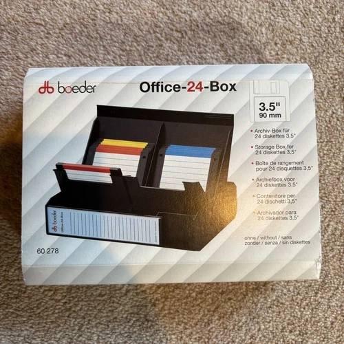 BOEDER Storage Box office Diskettes Organizer - read description - Vintage