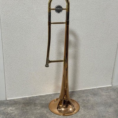 YAMAHA YSL-351 Tenor Trombone Red Brass Bell Used With Hard Case