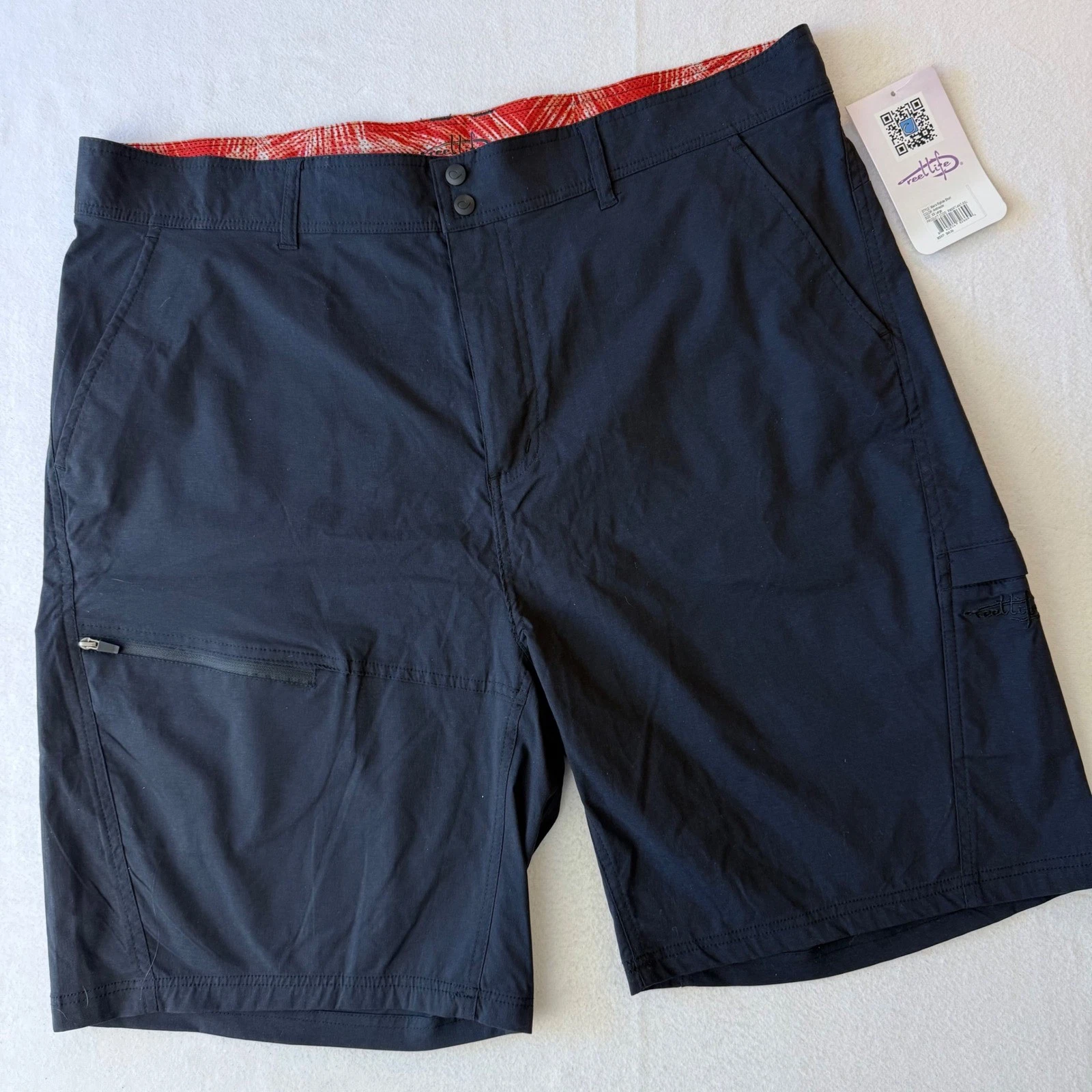 Reel Life Mens Riptide Shorts Anthracite Black Fishing Hiking RMSRT-ANT-XXL XXL