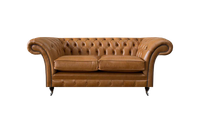 Braun Chesterfield Zweisitzer Sofa Couch Wohnzimmer LuxuriöSe MöBel