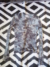 Michael Stars One Size Fits Most Tie Dye Thermal Type Long Sleeve