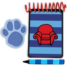 Handy Dandy Blue Striped Notebook - Handcrafted