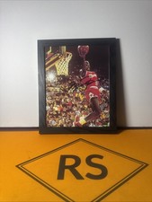 Rare Framed Michael Jordan Lay Up authenticated Autograph 8x10 Photo W/COA