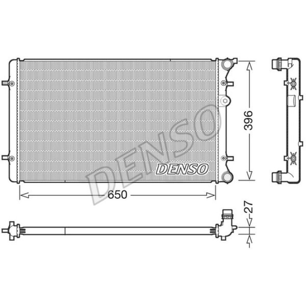 Denso KüHler WasserküHler MotorküHler FüR Vw Golf Iv Audi Tt 1J1 1J5 8N3 8N9-image