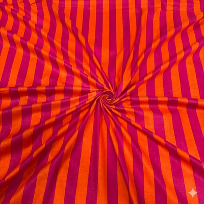 Indian Orange & Pink Cotton Dressmaking Sewing Running Fabric,Cotton Fabric 5 YD