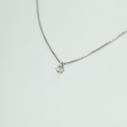 Collana donna punto luce in oro bianco e diamante Mirco Visconti 0.03 ct - Foto 4 di 9
