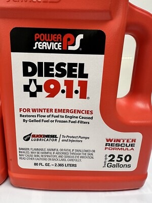 Power Service, Diesel 911, 8080, 80 oz, 2-pack De-Icer Additive | eBay