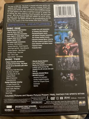 Final Fantasy: The Spirits Within ( DVD 2-Disc Set ) Special