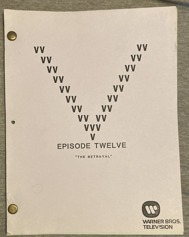 V  Sci Fi  1984 TV Series Script Episode THE BETRAYAL ~ROBERT ENGLUND Original