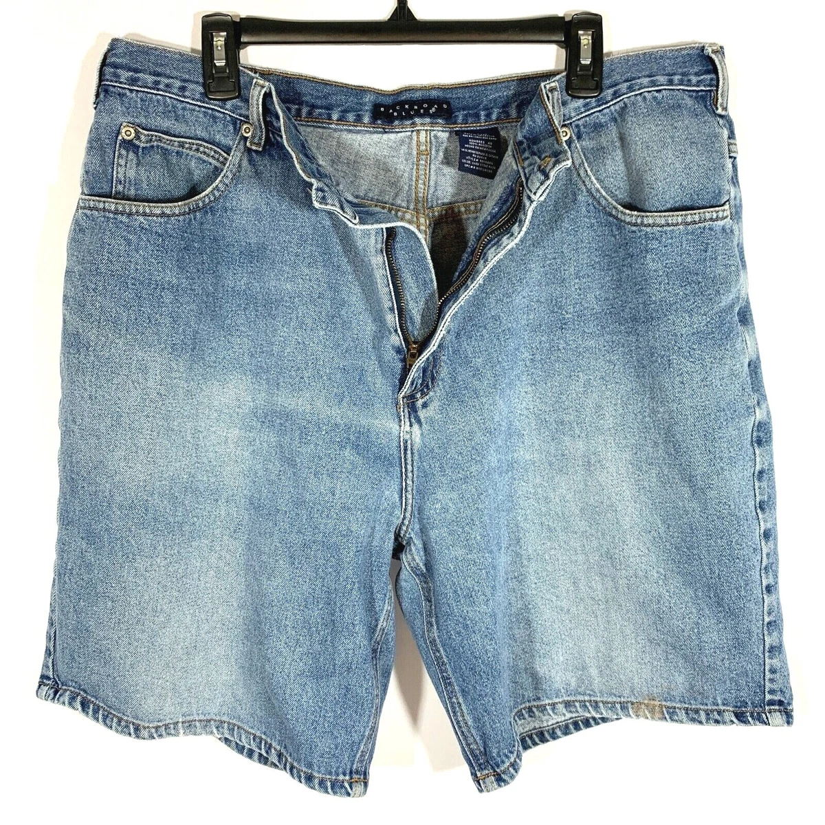 Mens denim top shorts size 40