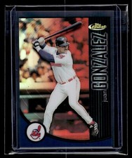 2001 Topps Finest Refractor #10 Juan Gonzalez 459/499 Indians