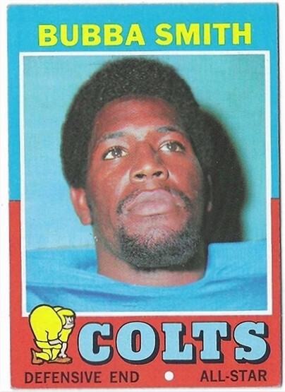 1971 TOPPS BUBBA SMITH 2ND YEAR FOOTBALL CARD (BALTIMORE COLTS