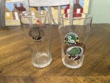 Winking Lizard Bass & Co's Pale Ale Brooklyn Brewery Beer Pint Glasses 16 oz