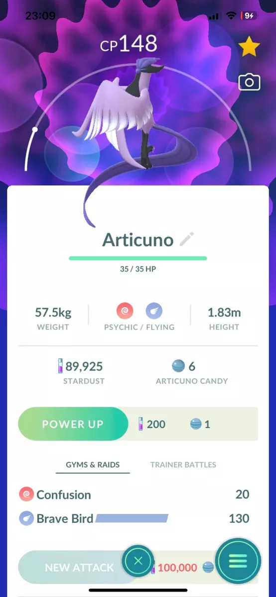 Articuno  Pokédex