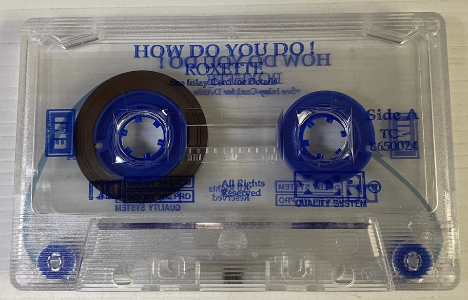 Roxette How Do You Do Music Cassette Tape Single 7 243865002 4 3 EMI 1992 OG - Imagem 4 de 4