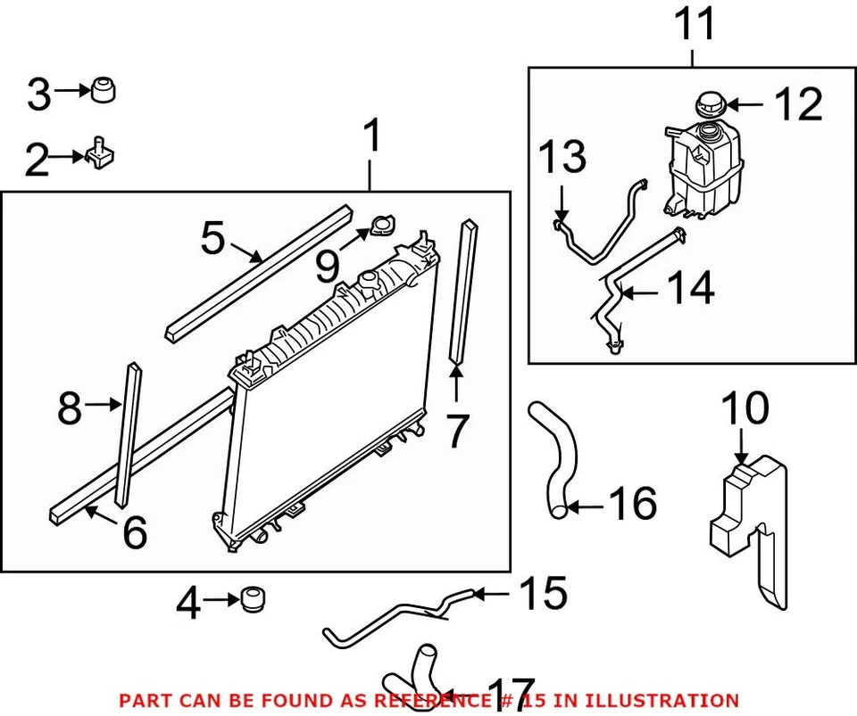 Manguera de enfriador de aceite de transmisión automática genuina OEM para Nissan Armada Titan Foto 2 de 2